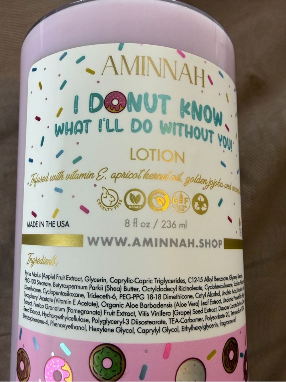 Aminnah I-Donut Know Lotion 🍩 - Picture 2 of 3